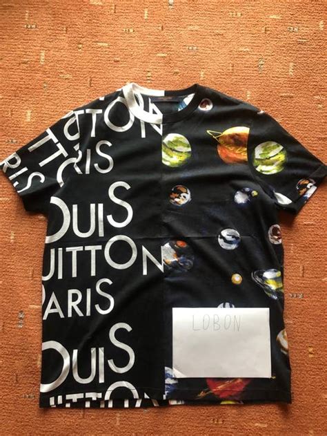 half and half louis vuitton galaxey shirt|T.